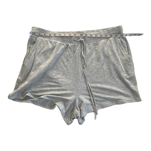 Women’s EXPRESS Super High Waisted Soft Drawstring Shorts Size XL 05 Grey - Picture 3 of 9